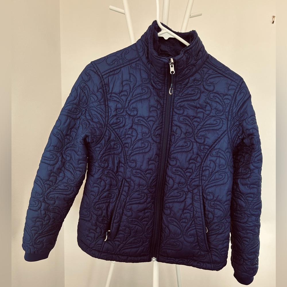 LL BEAN quilted zip up jacket